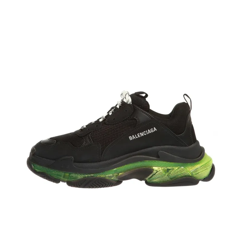Uabat Balenciaga Triple S Black Yellow Fluo  541624 W09ON 1047