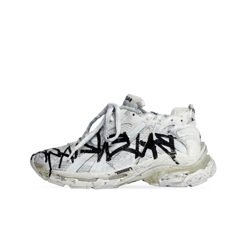 Uabat Balenciaga Runner Graffiti White  677403W3RBQ9010