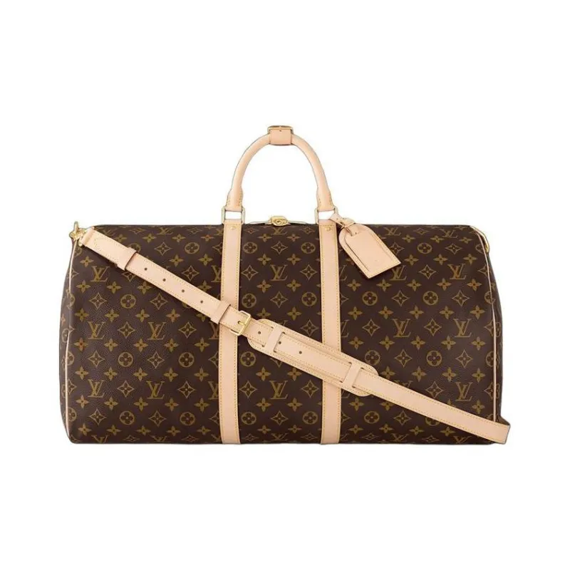 Uabat Louis Vuitton Keepall Bandouliere Monogram 55 Brown M41414