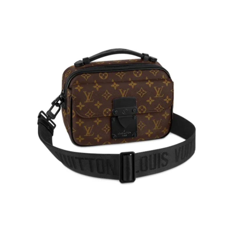 Uabat Louis Vuitton S Lock Messenger Monogram Macassar Brown M45806