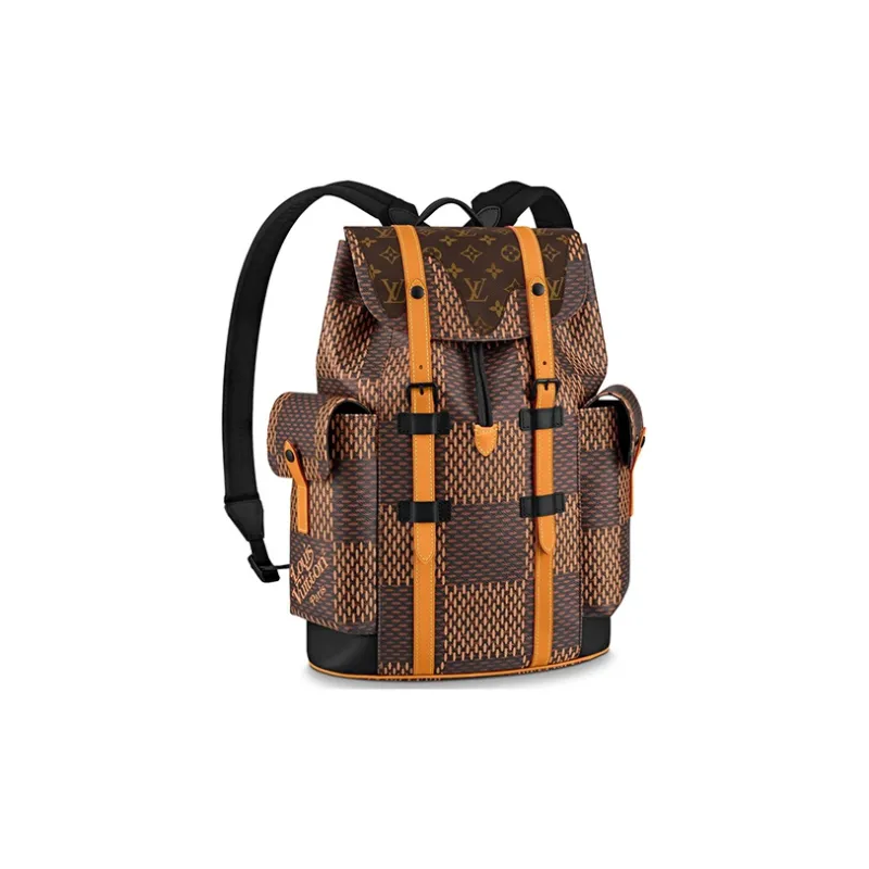 Uabat Louis Vuitton x Nigo Christopher Backpack Damier Ebene Giant PM Brown N40358