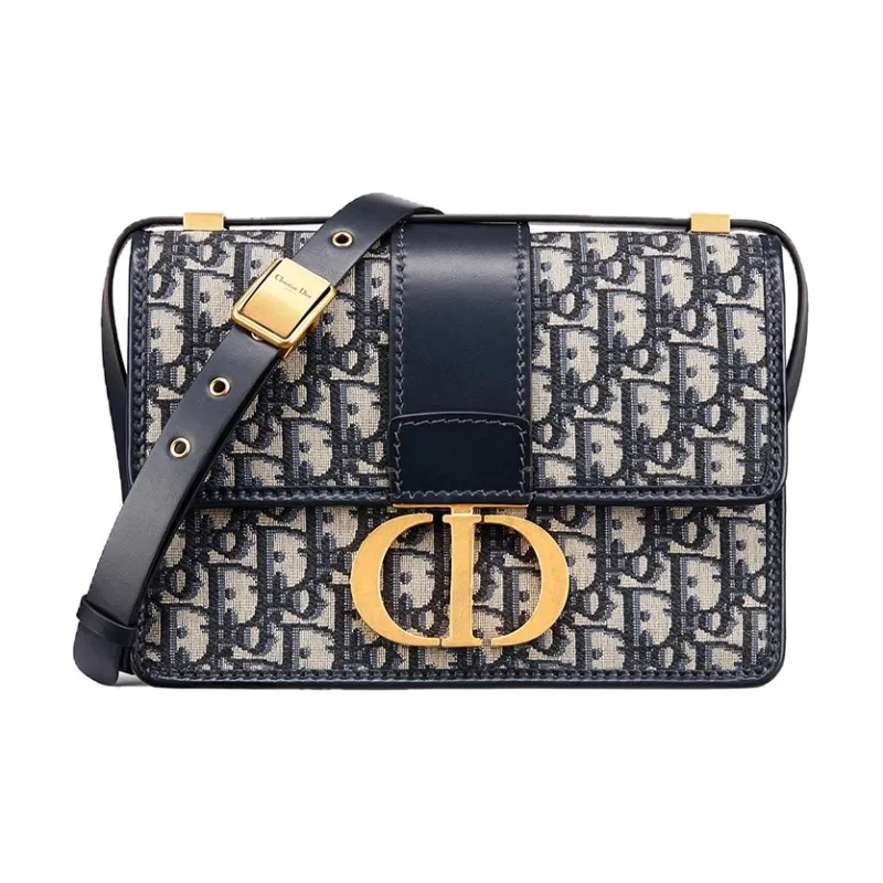 Dior 30 Montaigne Shoulder Bag Dior Oblique Jacquard Blue M9203UTZQ_M928
