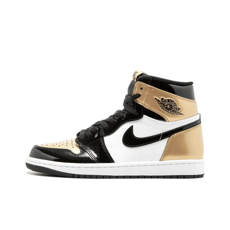 Uabat Jordan 1 Retro High NRG Patent Gold Toe 861428-007