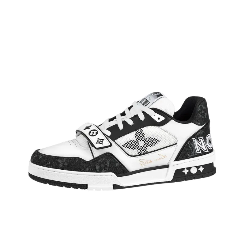 Uabat Louis Vuitton LV Trainer Velcro Strap Monogram Denim Black White 1A9ZAU / 1A9ZAW / 1A9ZB0