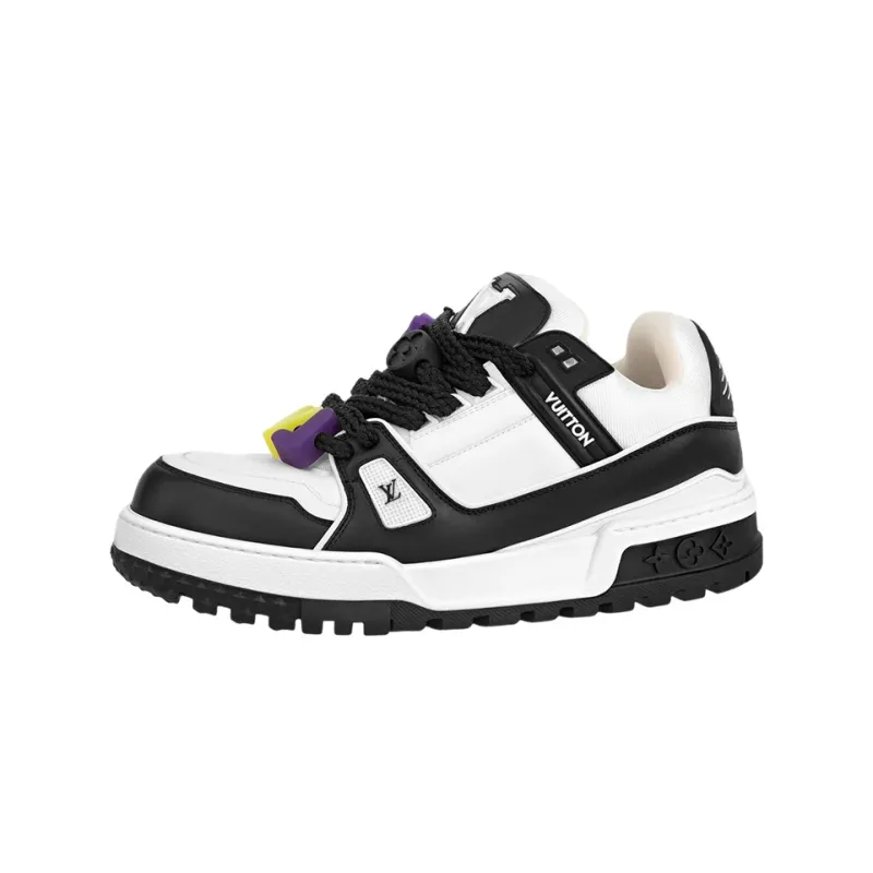 Uabat Louis Vuitton LV Trainer Maxi White Black  1ABZQ9