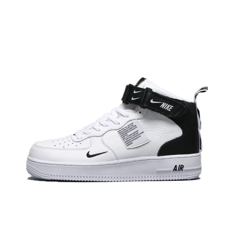Uabat Nike Air Force 1 Mid Utility White Black 804609-103