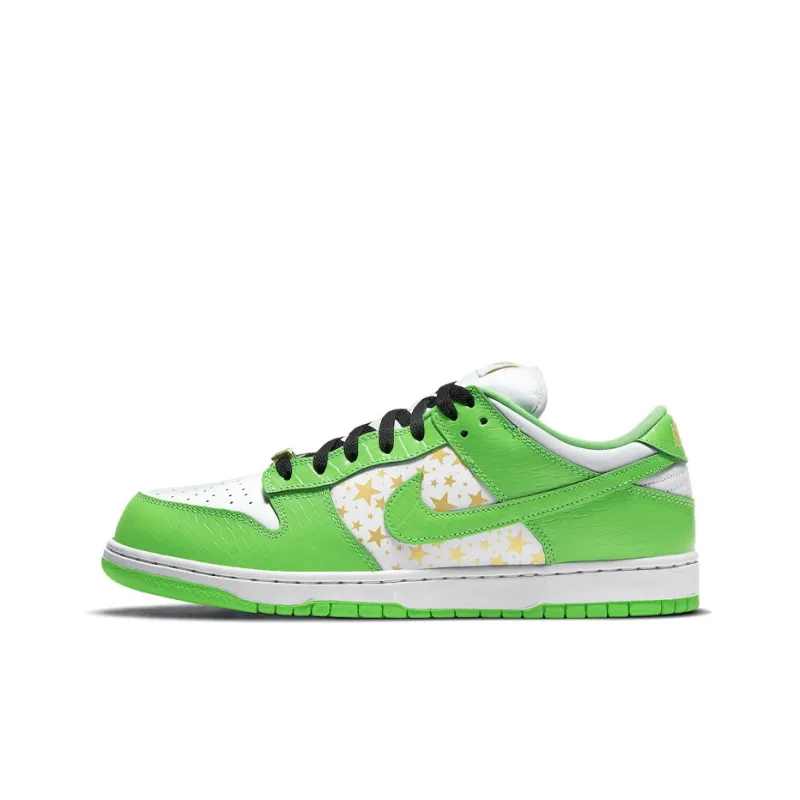Uabat Nike SB Dunk Low Supreme Stars Mean Green (2021) DH3228-101