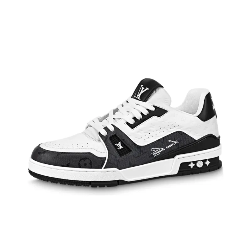 Uabat Louis Vuitton LV Trainer #54 Black White  1AANEG