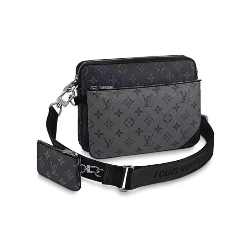 Louis Vuitton Trio Messenger Monogram Eclipse Reverse Gray M69443