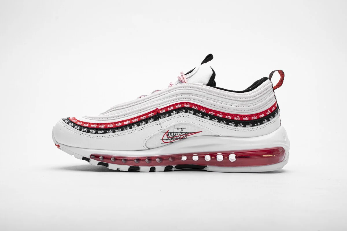 Uabat Air Max 97 Sketch Logo White Black Red CK9397-100