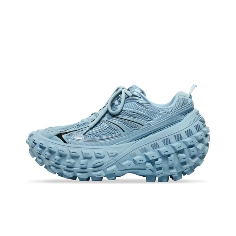 Uabat Balenciaga Defender Chunky Sneakers Men Low-top Blue 685613W2RAA4000